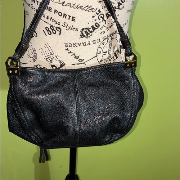 Aimee Kestenberg Black and Gold Crossbody Bag with Studded Details - Picture 5 of 11